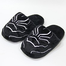 12inches Black Panther plush shoes slippers a pair