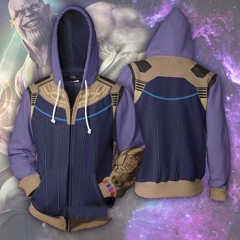 The Avengers Thanos 3D printing hoodie sweater cloth