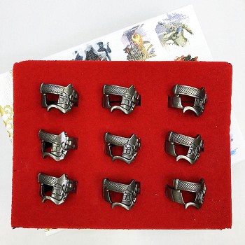 Attack on Titan rings set(9pcs a set)