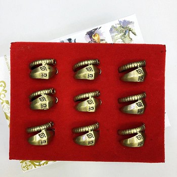 Naruto rings set(9pcs a set)