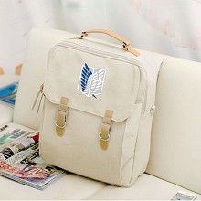 Attack on Titan canvas backpack bag