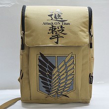 Attack on Titan canvas backpack bag