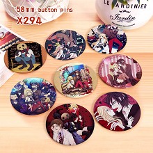 Angels of Death anime brooch pins set(8pcs a set)