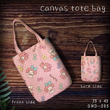  Melody canvas tote bag shopping bag 