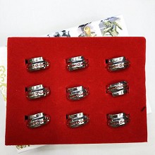 Naruto rings set(9pcs a set)