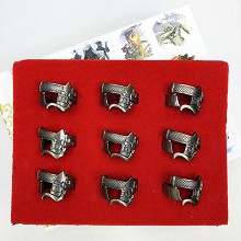 Attack on Titan rings set(9pcs a set)