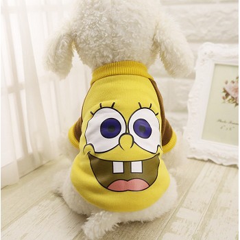 Spongebob anime pet dog clothes hoodie