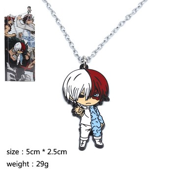 My Hero Academia Todoroki Shoto anime necklace