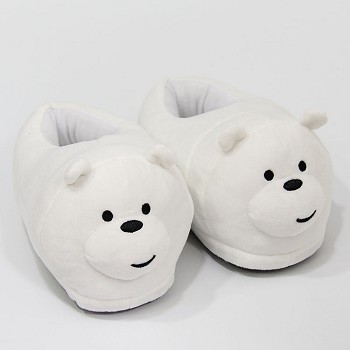  We Bare Bears plush shoes slippers a pair 28CM 