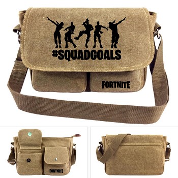 Fortnite canvas satchel shoulder bag