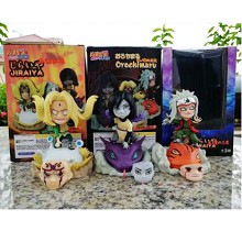 Naruto Tsunade Jiraiya Orochimaru figures set(3pcs...