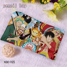 One Piece anime two-sided design pen bag