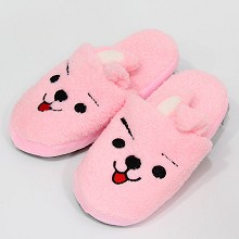 BTS plush shoes slippers a pair 27CM