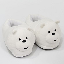  We Bare Bears plush shoes slippers a pair 28CM 