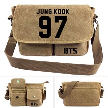 BTS JUNG KOOK canvas satchel shoulder bag