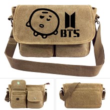 BTS canvas satchel shoulder bag