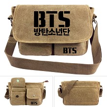 BTS canvas satchel shoulder bag