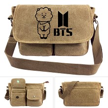 BTS canvas satchel shoulder bag