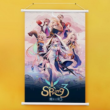 Witch Spring wall scroll