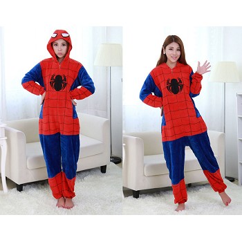Spider Man flano bpyjama dress hoodie