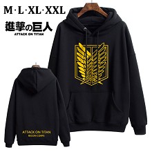 Attack on Titan anime thick cotton hoodie cloth co...
