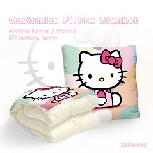 Hello kitty anime pattern customize pillow blanket...