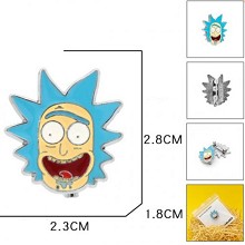 Rick and Morty brooch pin