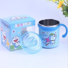 Doraemon cartoon 304 stainless steel cup mug 