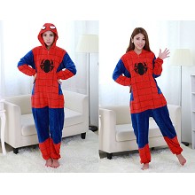 Spider Man flano bpyjama dress hoodie