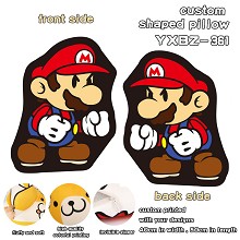 Super Mario custom shaped pillow