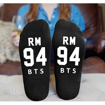 BTS cotton socks a pair