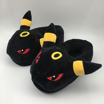 Pokemon Umbreon anime plush shoes slippers a pair