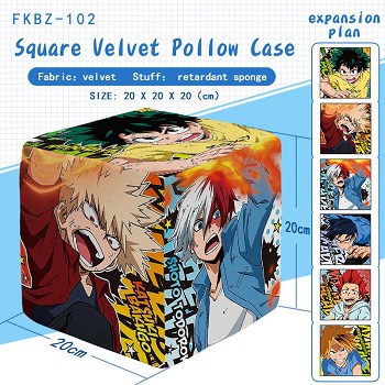 My Hero Academia anime squar velvet pollow case pillow