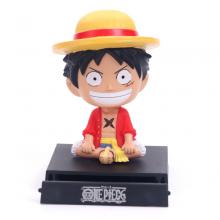 One Piece Luffy shake head anime figure