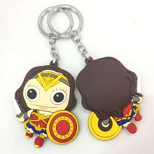 Wonder Woman soft plastic key chain