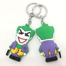 Joker soft plastic key chain