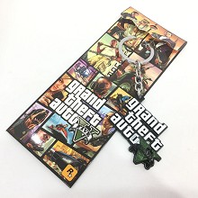 Grand Theft Auto metal key chain