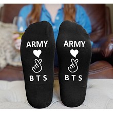 BTS cotton socks a pair