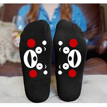 Kumamon cotton socks a pair