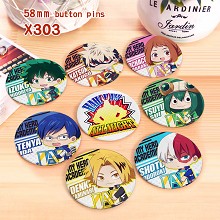 My Hero Academia anime brooches pins set(8pcs a se...