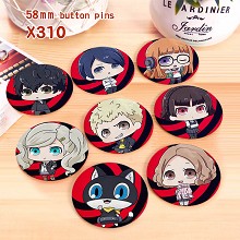 Persona anime brooches pins set(8pcs a set)