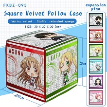 Sword Art Online anime squar velvet pollow case pi...