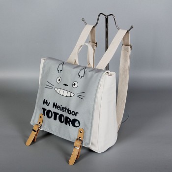 Totoro anime canvas backpack bag