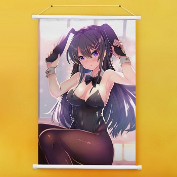 Seishun buta yarou wa bunny anime wall scroll