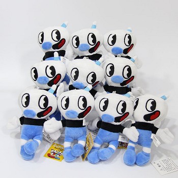 6inches Cuphead plush dolls set(10pcs a set)