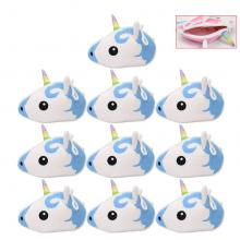 Unicorn plush wallet coin purses set(10pcs a set)