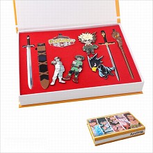 My Hero Academia anime key chains a set