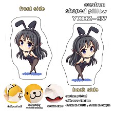 Seishun buta yarou wa bunny cartoon custom shaped pillow