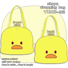 Yellow duck shape shopping bag shoulder bag