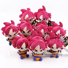 8inches Dragon Ball Goku anime plush dolls set(10p...